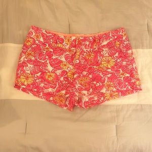 Brand New Preppy Pink, Yellow, & White Lilly Pulitzer Shorts - Women’s Size 2